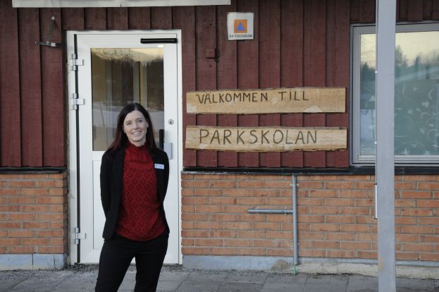 Anna-Karin Sandström rektor på Parkskolan. Foto: Robin Nilsson