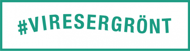 Logotyp med texten #viresergrönt