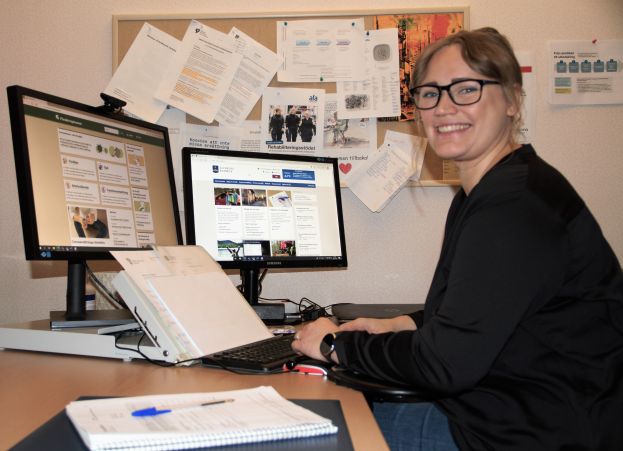 Minna Öqvist, HR-specialist på Älvsbyns kommun. Foto: Robin Nilsson