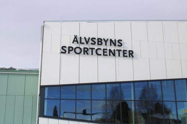 Exteriör Älvsbyn sportcenter