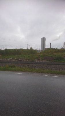 Accumulatortank vid fjärrvärmeverket