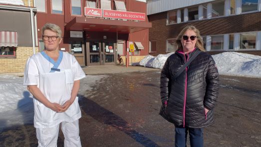 Gunilla Granström, enhetschef på Älvsbyns hälsocentral och Annika Nilsson, medicinskt ansvarig sjuksköterska på Älvsbyns kommun. Foto Peter Lundberg