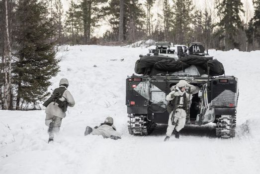 Militärövning, Foto Mattias Hellgren, Försvarsmakten