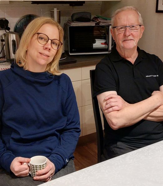 Madelene Södersten och Kurt Lundgren. Foto: Carina Lundgren.