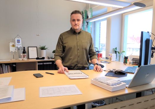 Bild på Johan Dahlqvist, Älvsbyns kommunalråd. Foto: Robin Nilsson