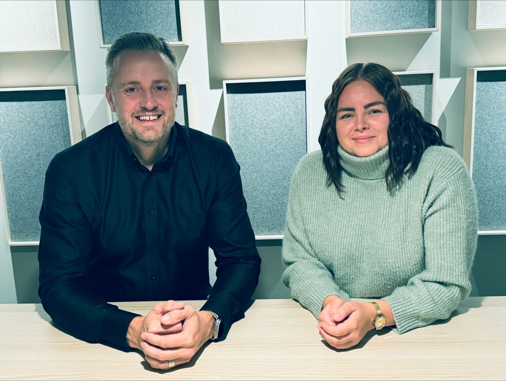 Johan Dahlqvist, kommunalråd och Mathilda Kullebjörk, näringslivsutvecklare.