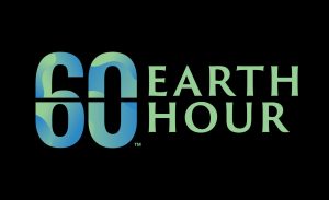 Bilden visar Earth Hour logotype.