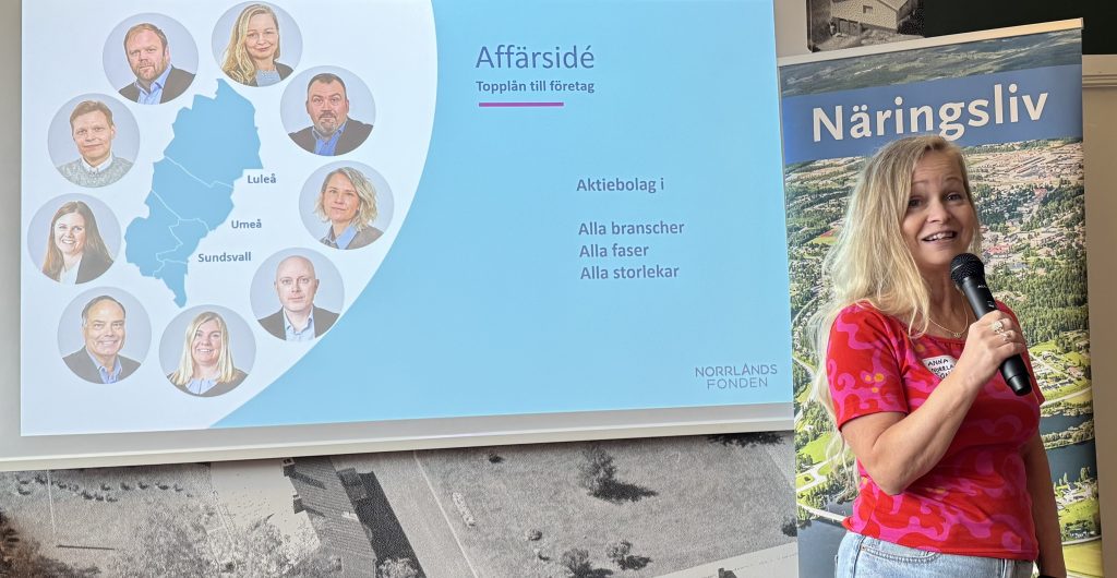 Anna Asplund från Norrlandsfonden.