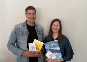 Bilden visar Stefan Nilsson, risk och säkerhetssamordnare och Filippa Ekroth energi- och klimatrådgivare.