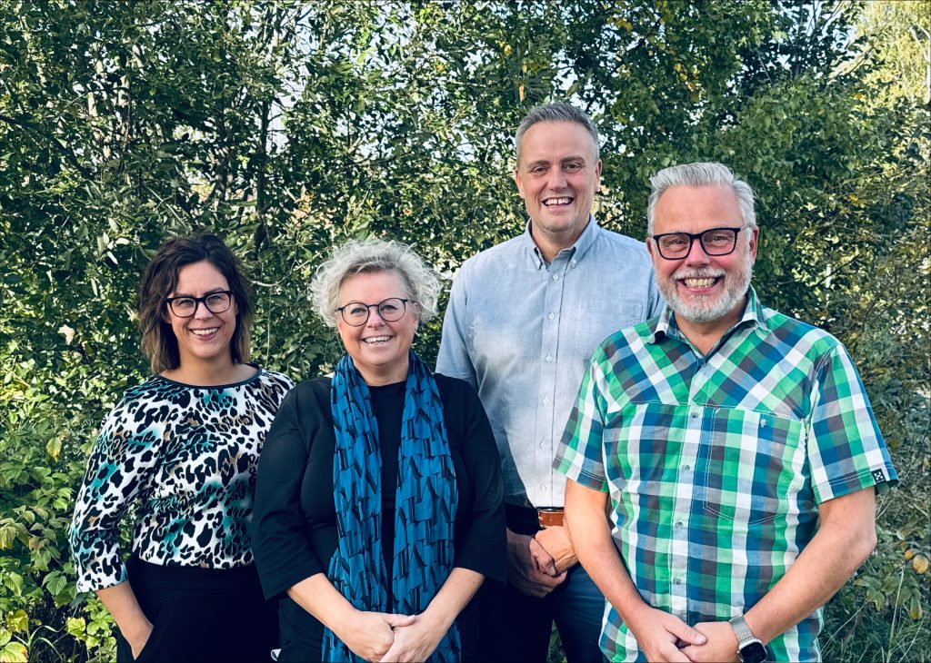 Bilden visar Sofia Lundberg, Anna Lindberg, Johan Dahlqvist och Viktor Kåreborn.
