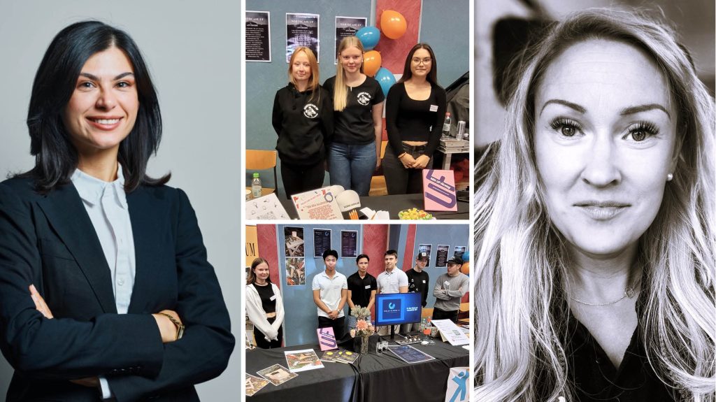 Bilden visar UF-företagen, Felicia Pourisari och Madelene Renström.