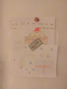 Bild på ett julbrev.