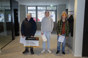 Bild på pristagarna i årskurs 7.