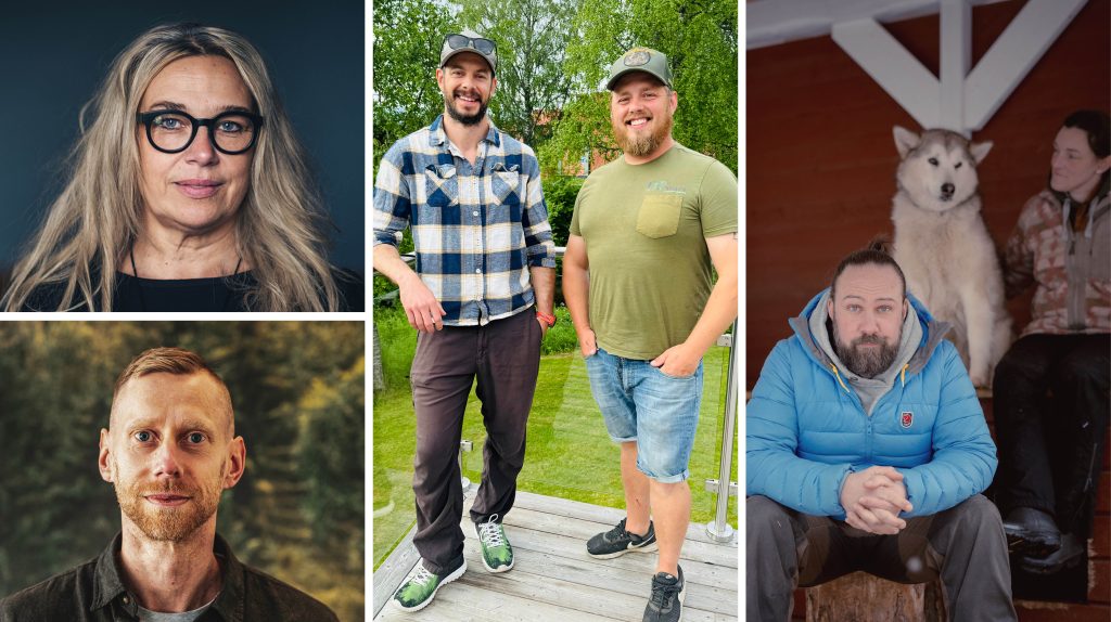 Bild på talarna under Näringslivsfrukosten.