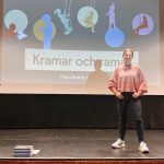 Bilden visar Petra Krantz Lindgren på forum scenen 