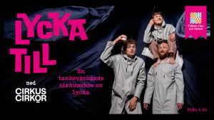 Lycka till. en cirkus show med cirkus cirkör