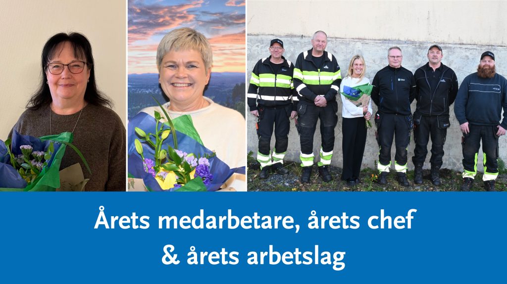 Från vänster: Elisabeth Bohman, Monica Sundkvist och Parkavdelningen.